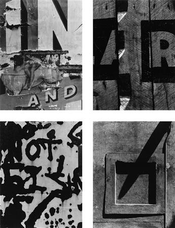 AARON SISKIND (1903-1991) Set of 50 signed photographs of many of Siskinds best-known images. Includes 30 graphic abstractions, 2 subl